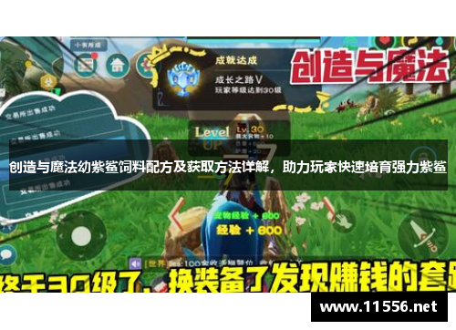 创造与魔法幼紫鲨饲料配方及获取方法详解，助力玩家快速培育强力紫鲨
